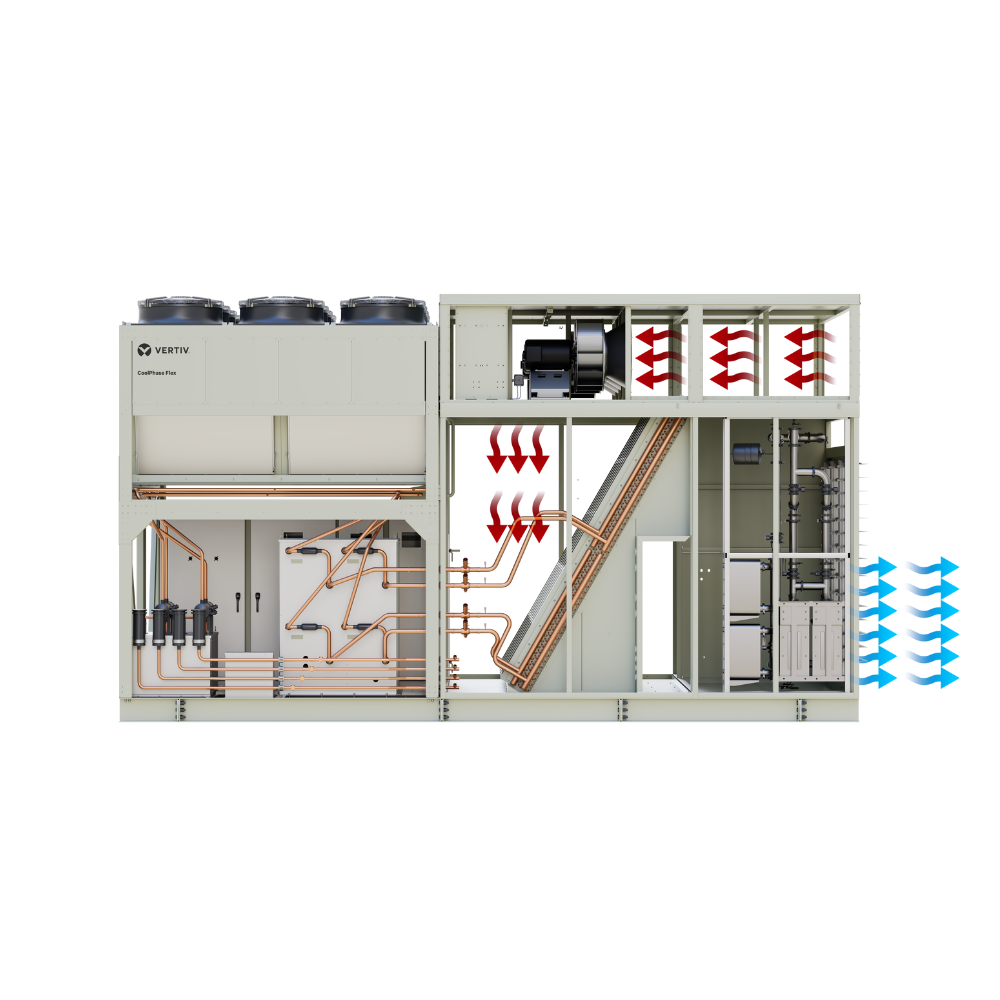 Vertiv™ CoolPhase Flex, Hybrid Outdoor Packaged System, DH400, R410A Image