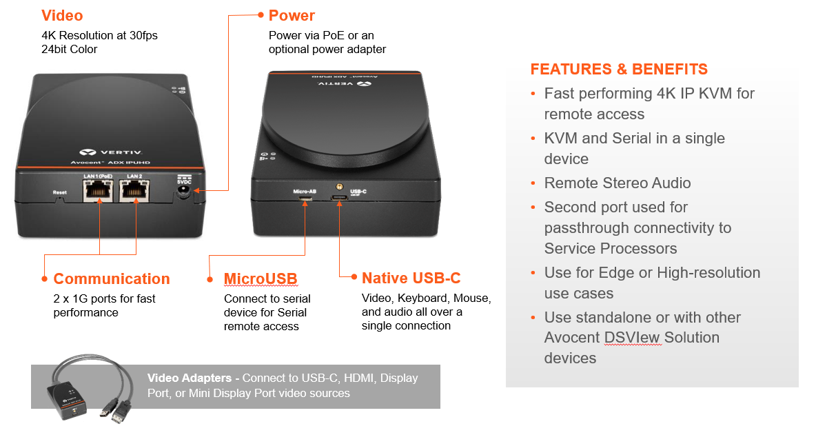 Vertiv™ Avocent® IPUHD 4K IP KVM Image